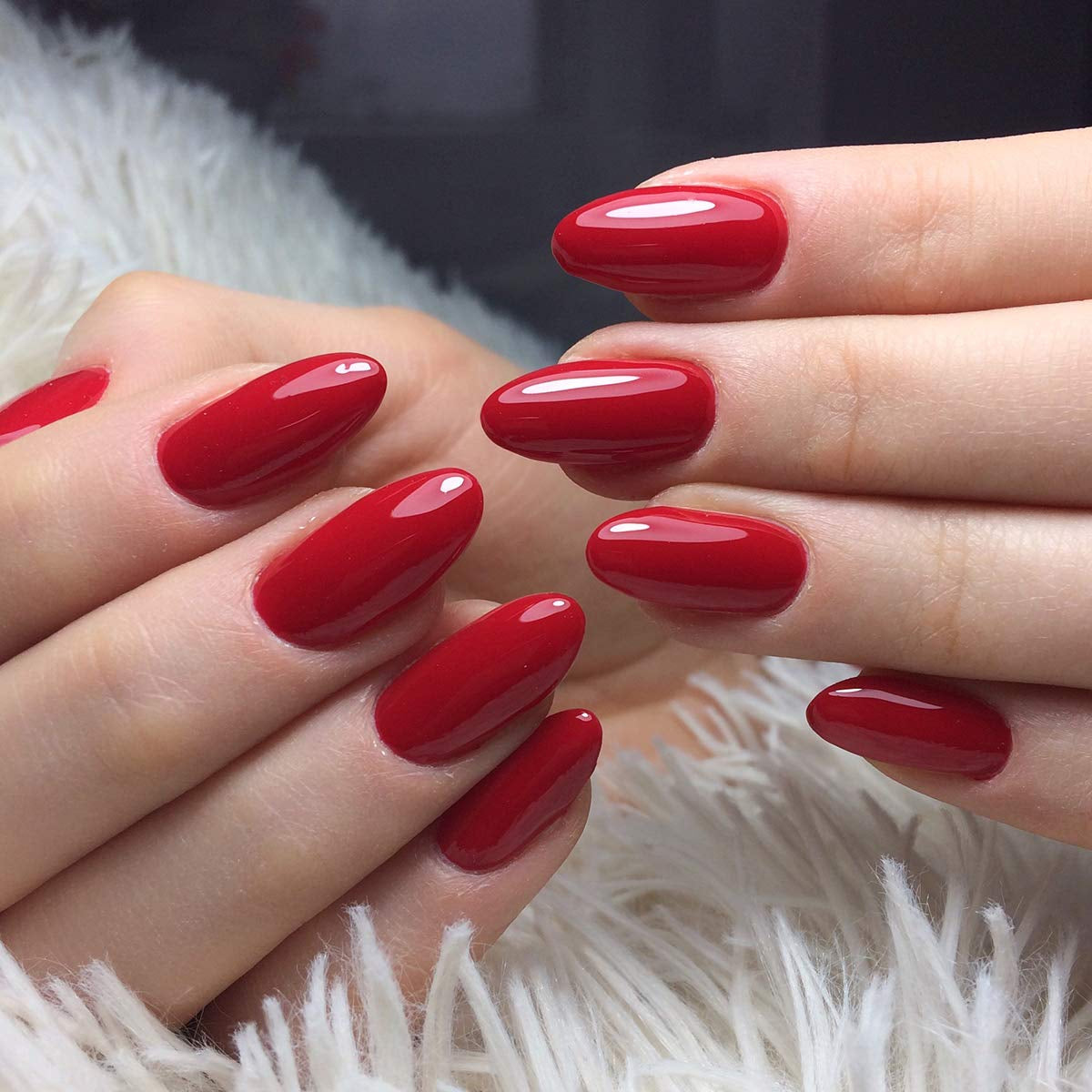 Semilac Vernis à Ongles UV 027 Rouge Intense 7 ml Collection Hottie