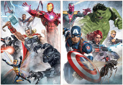 Educa - Puzzle 500 pièces pour adultes | Puzzle Marvel Avengers 2 X 500 pièces pour adultes et enfants à partir de 11 ans, super héros, ensemble de puzzles (17994) Puzzle Naty Shop