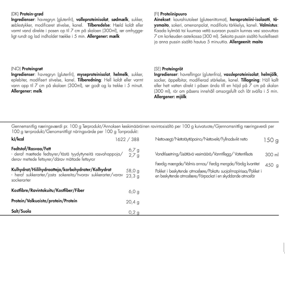 Trek'n Eat Protein Porridge – Petit-déjeuner riche en protéines pour l'extérieur | Table lyophilisée pour le camping, la randonnée et les expéditions | Garnissant, rapide à préparer, idéal pour voyager