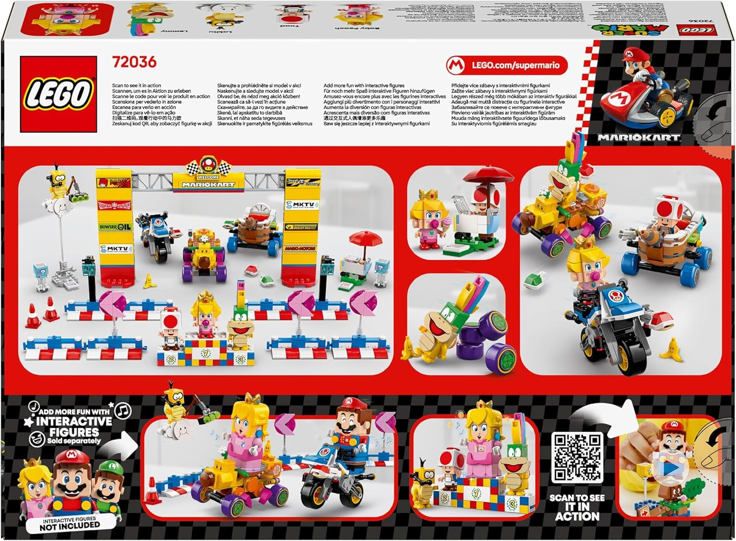 LEGO Super Mario : Mario Kart - Ensemble Baby Peach et Grand Prix, Figurines Nintendo - Toad, Lakitu, Baby Peach et Lemmy, Cadeau pour garçons, filles et joueurs de 8 ans et plus, Adventure Toy 72036 Jeux de construction Beuche den LEGO-Store