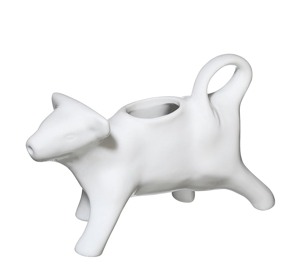 Cilio Milk - Tasse à lait en forme de vache | Porcelaine | Tasse à lait en forme de vache | Avec poignée | Tasse pour café, lait et crème | Décoration de table de petit déjeuner | Capacité 125 ml