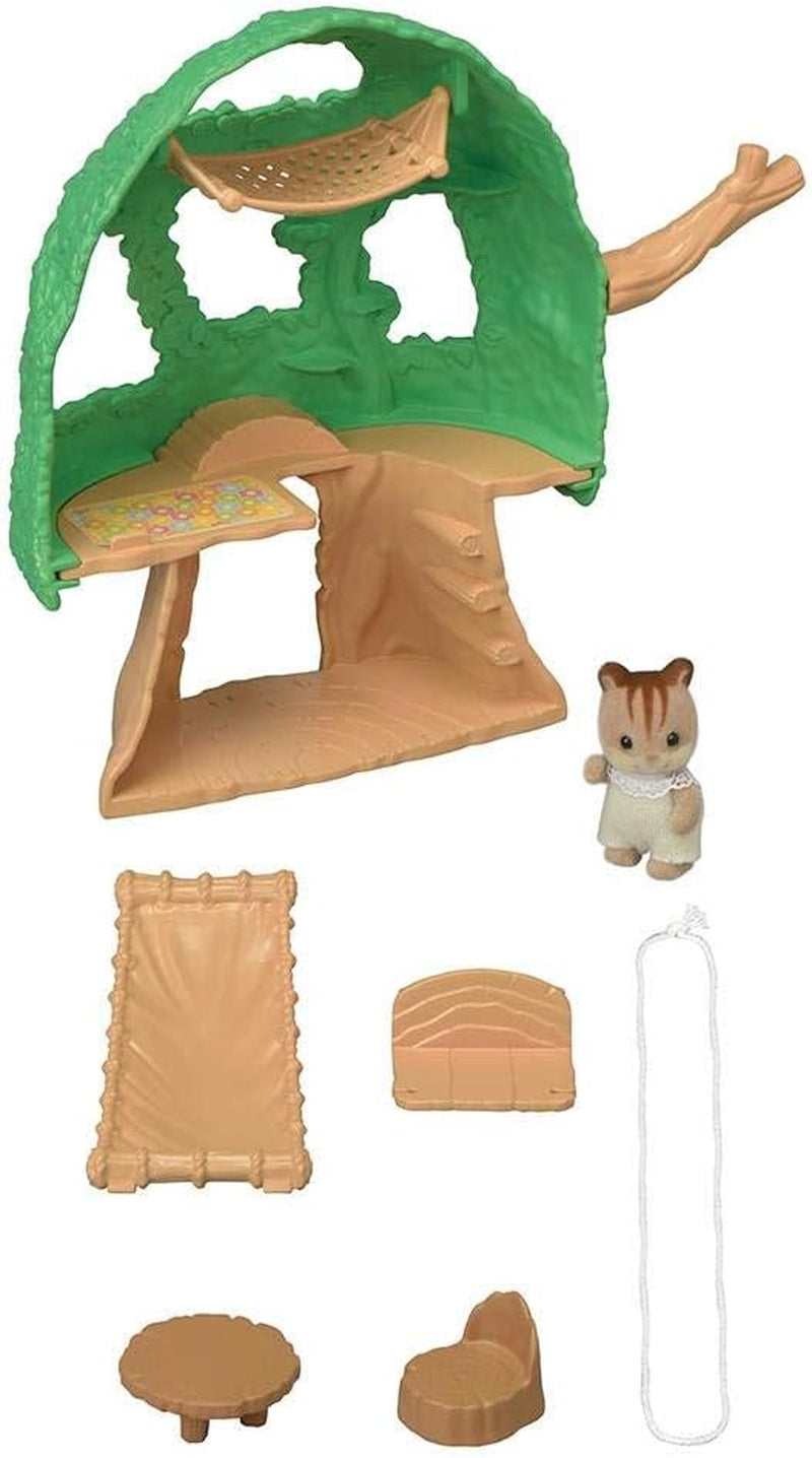 Sylvanian Families 5318 Cabane dans les arbres pour bébé - Ensemble de jeu pour maison de poupée