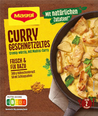 MAGGI Fix pour préparations au curry, mélange, avec ingrédient naturel*, pour 2 portions, 1er paquet (1 x 41g)