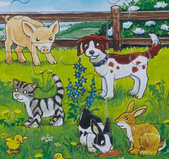 Ravensburger Puzzle pour Enfants - 06046 Animaux de la Ferme dans la Prairie - Puzzle encadré de 15 pièces pour 3+ Enfants Puzzle Naty Shop