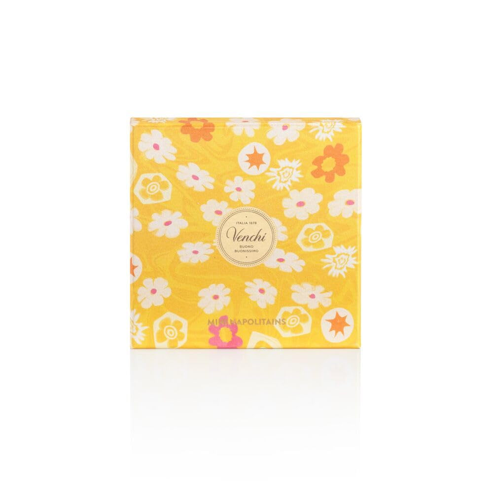 Venchi, Cutie cu 16 amestecuri diferite de mini ciocolată, aromă închisă 60%, 75%, 90% Bomboane de Ciocolata Naty Shop