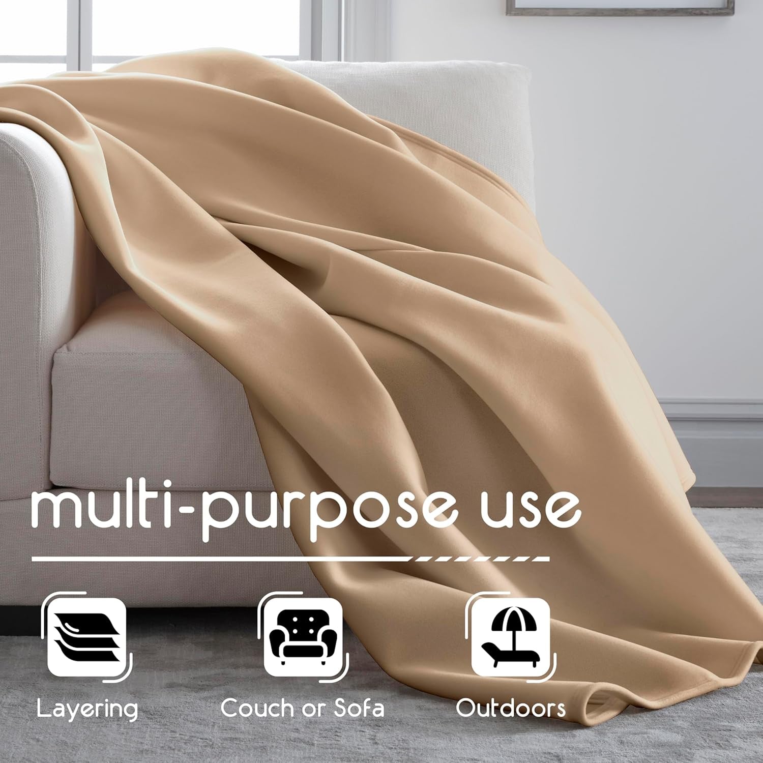 Vellux Original plafon dublu, maro deschis Plapumi si pilote Naty Shop