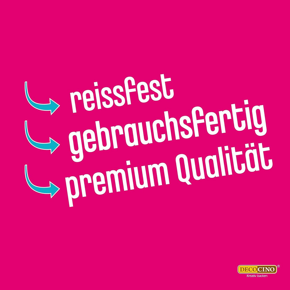 DECOCINO Fondant Schoko – 250 g – Idéal pour verzieren von Kuchen, torten, cupcakes – Palmölfrei & Vegan Glazes et Decor Naty Shop