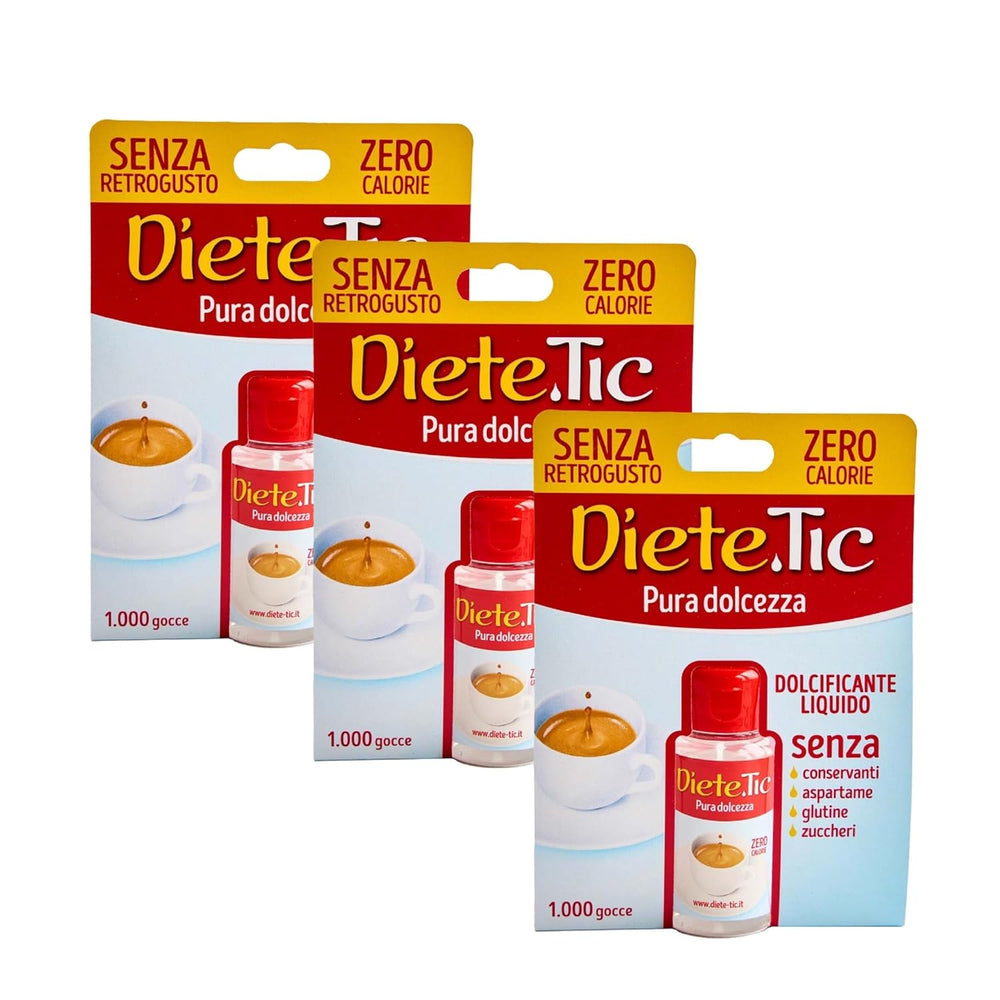 Édulcorant liquide sans calories, format spray 3 x 50 ml (1 goutte MAXI = 1 cuillère à café de sucre), sans gluten, sans conservateur et sans aspartame, idéal pour les desserts, les boissons et les yaourts