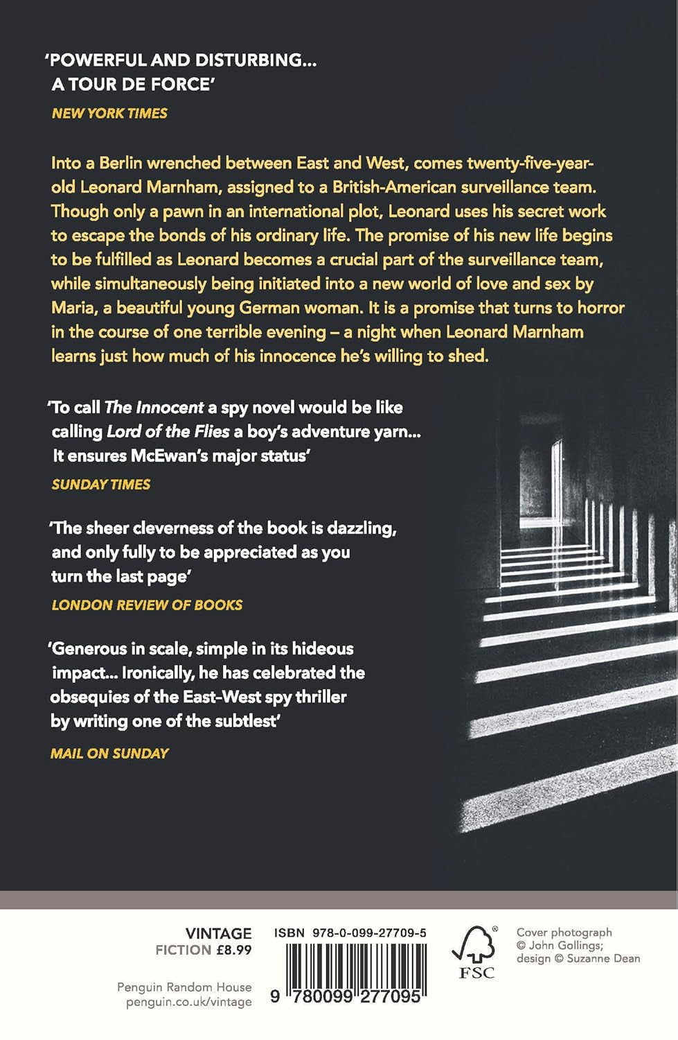 L'Innocent : un roman étonnamment prémonitoire de l'auteur à succès du Sunday Times, Lessons.