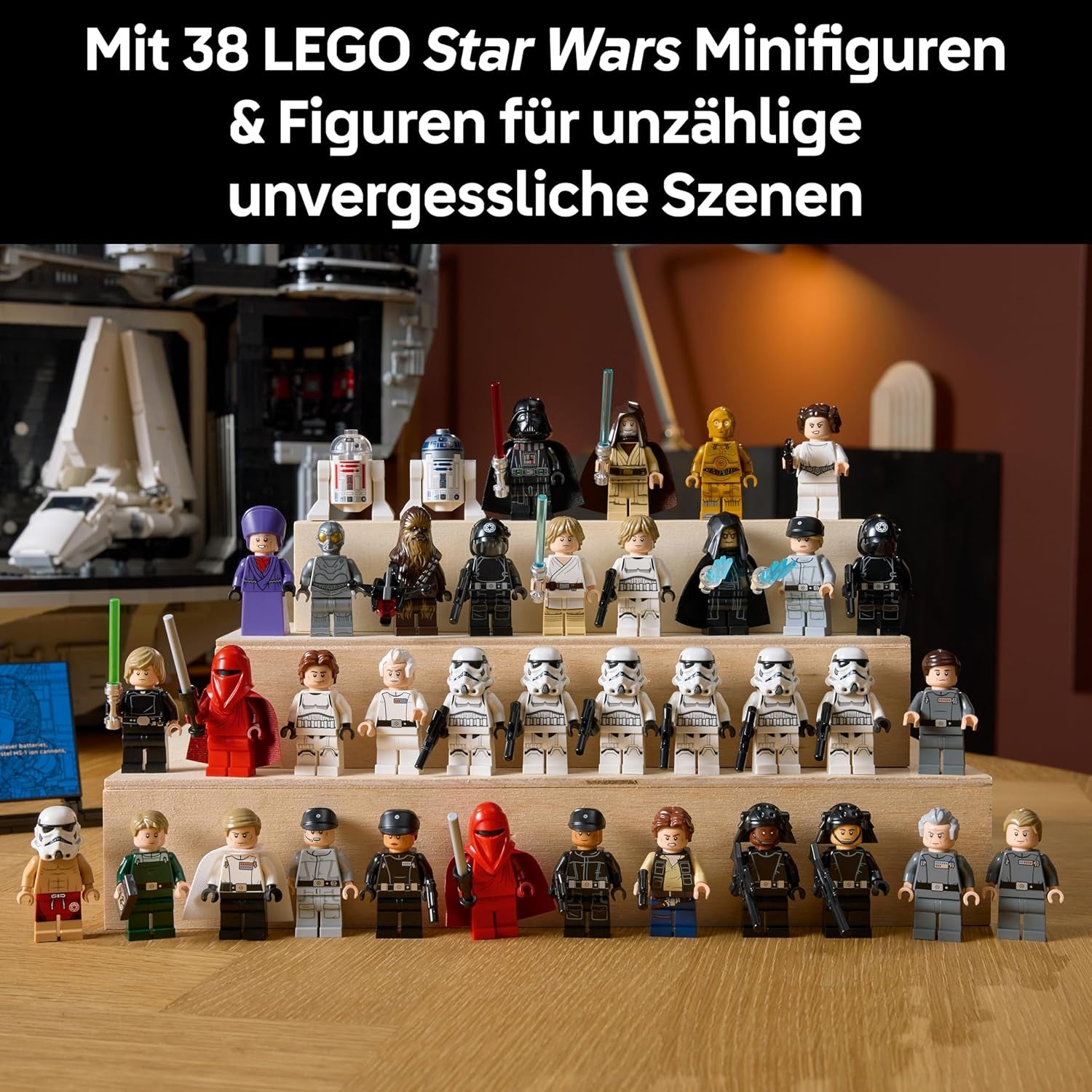 LEGO Star Wars Todesstern - Bauset für Erwachsene - Interaktives UCS-Ausstellungsmodell mit 36 ​​​​Minifiguren inkl. Luke Skywalker, Han Solo et Dark Vador - Cadeau pour hommes, femmes et fans - 75419