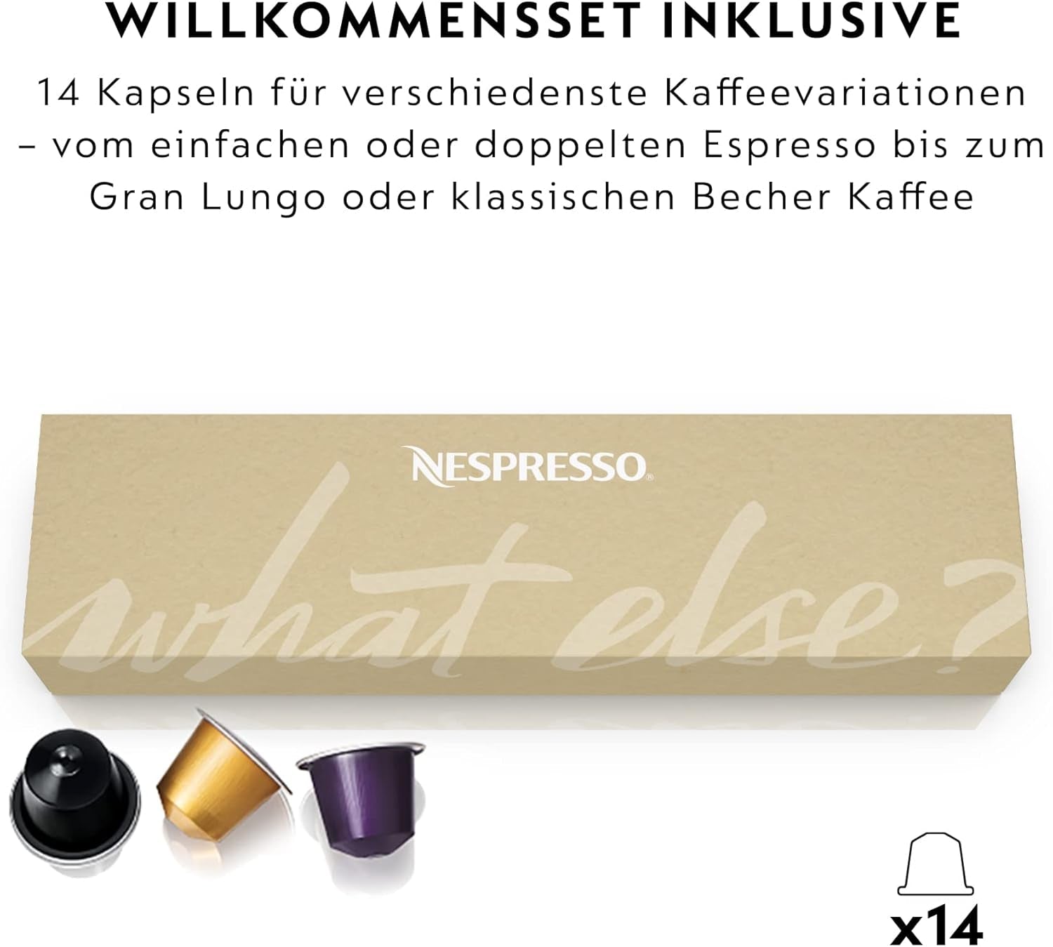 Nespresso EN167.W Machine à expresso à capsules Citiz, pompe haute pression et contrôle idéal de la température, sans Aeroccino (mousseur à lait), fonction économie d'énergie, 1260 W, blanc crème, 37,4 x 11,9 x 25,5 cm