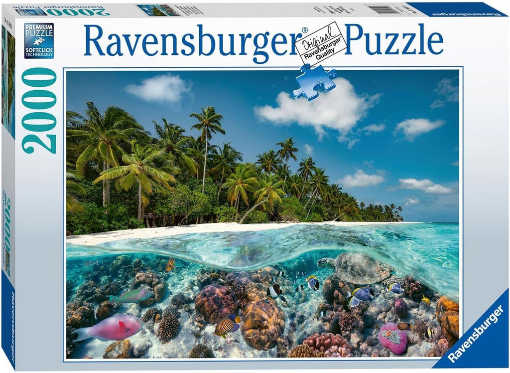 Ravensburger Puzzle 17441 O scufundare în Maldive - Puzzle de 2000 de piese pentru adulți și copii de 14 ani și peste Puzzle Naty Shop Titlu implicit