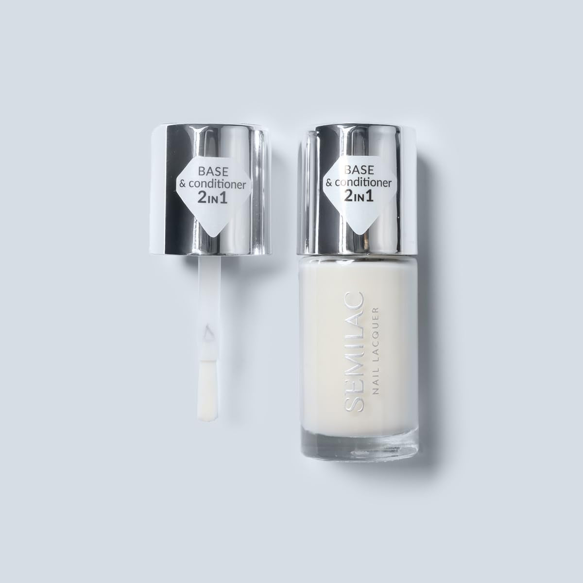 Base lissante Semilac 9 ml – Base lissante pour vernis à ongles classique, équilibrant, fortifiant et auto-nivelant