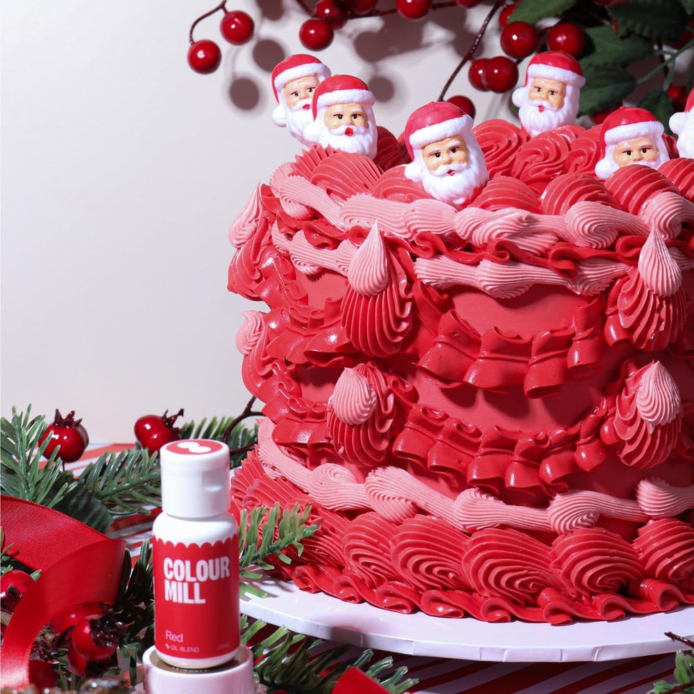 Color Mill Colorant Alimentaire à Base d'Huile Rouge - Colorant Alimentaire pour Chocolat, Fondant, Muffins, Gâteaux, Pâtisserie, Macarons - Colorant Alimentaire pour Décoration de Gâteaux - 20 ml