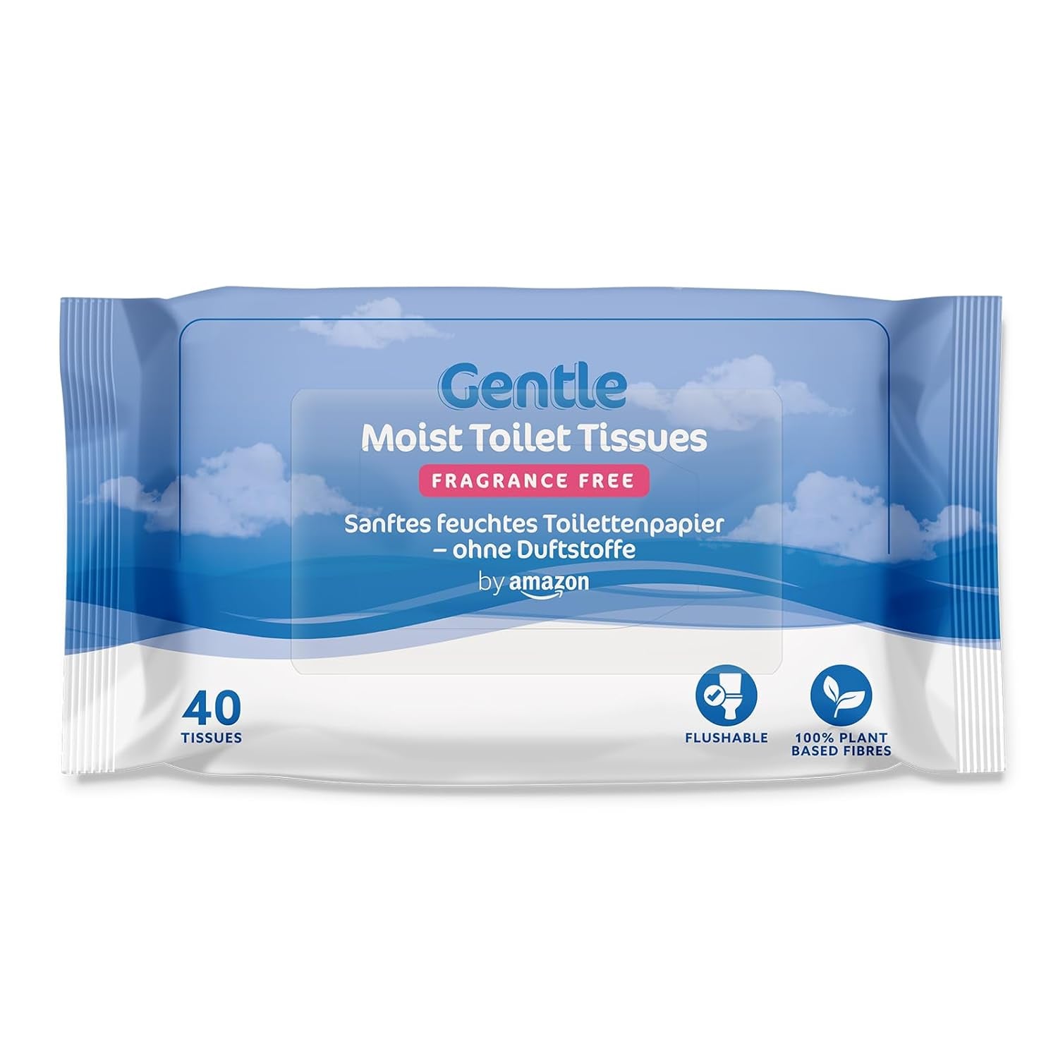 Par Amazon Papiers hygiéniques doux, humides, inodores, fins absorbants et non parfumés, 240 unités (6 paquets de 40 unités) (anciennement marque Presto !)