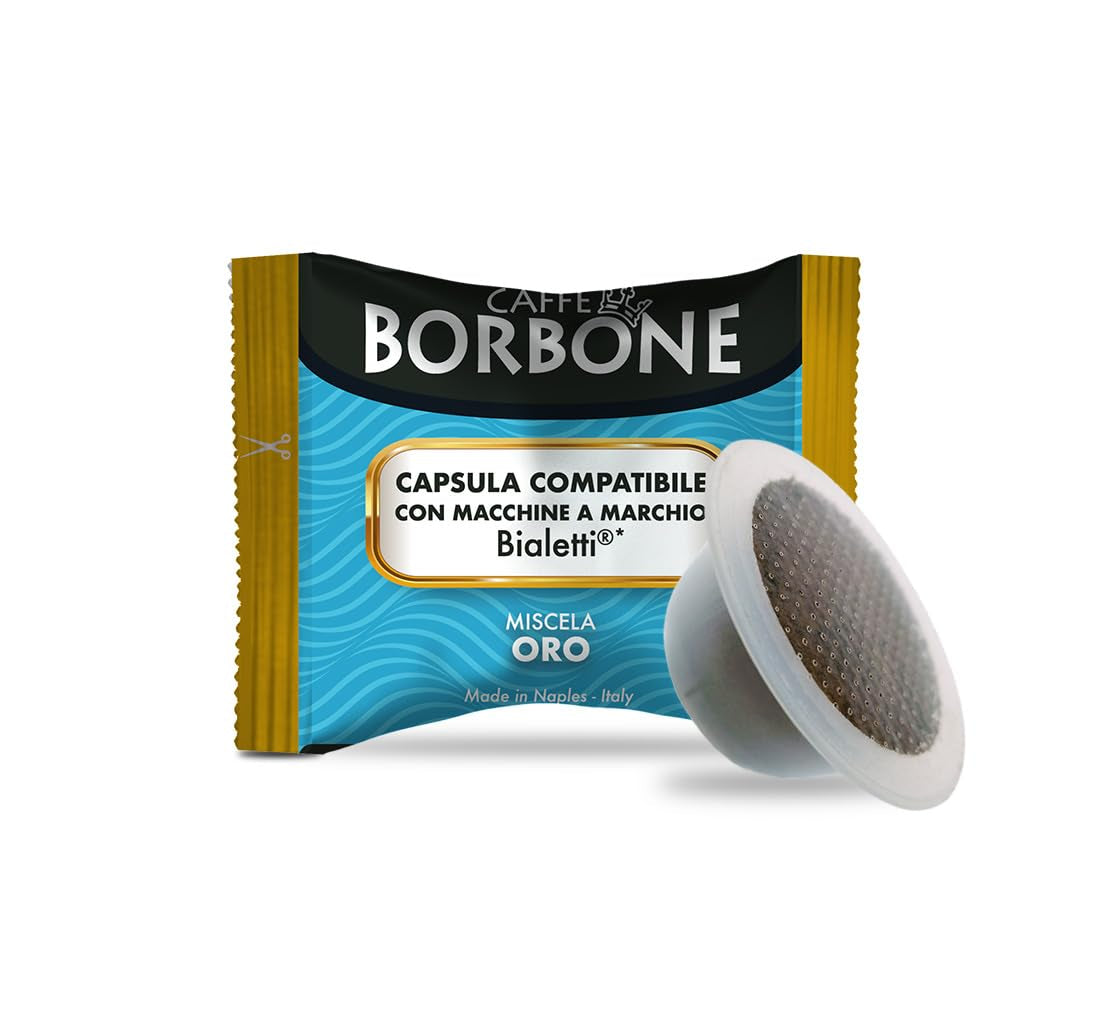 Caffè Borbone Gold-Kaffeemischung - 50 Kapseln - Compatible avec Kaffeemaschinen der Marke Bialetti®*