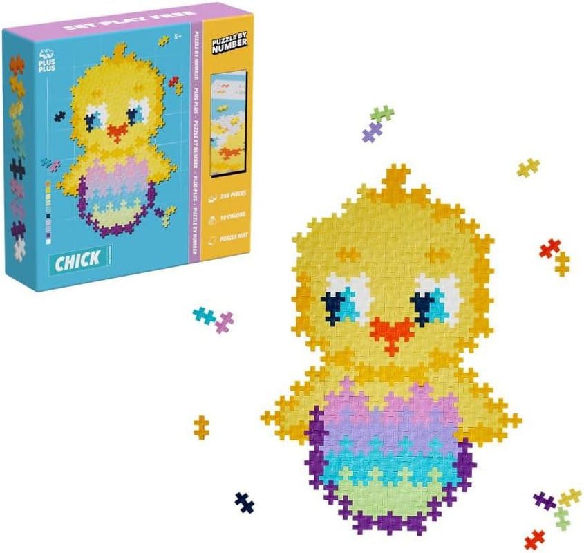 Plus-Plus 9603929, Geniales Konstruktionsspielzeug, Puzzle Einhorn, Kreativ-Bausteine, 250 Teile