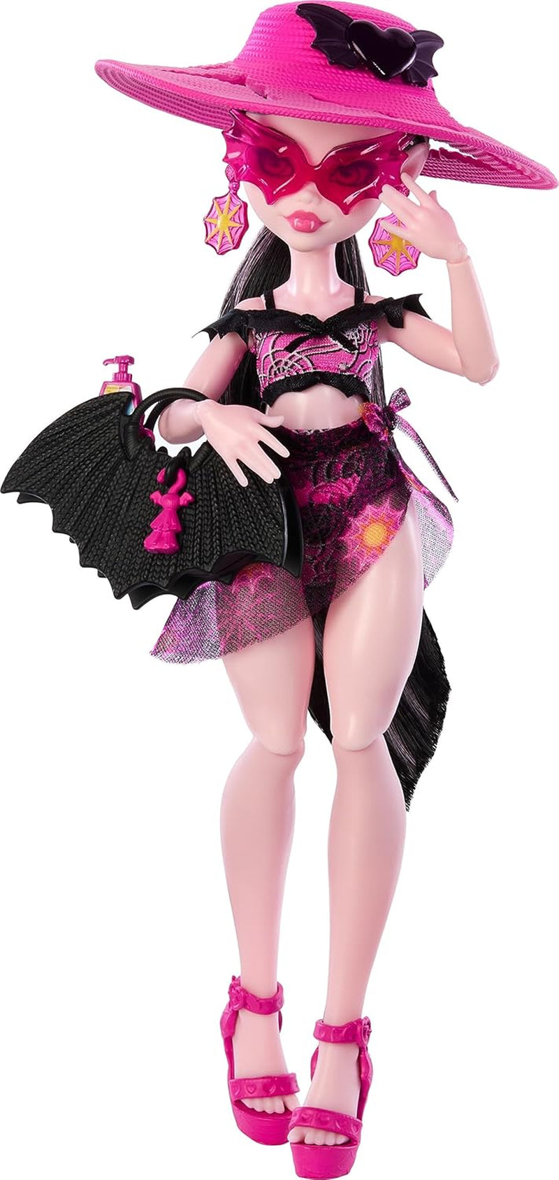 Monster High Scare-adise Island Clawdeen Wolf Puppe avec Badeanzug, Jogger et Strandzubehör comme Visier, Wasserflasche et Buch