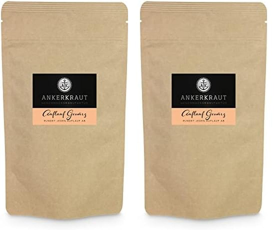 Ankerkraut Auflauf, für Gemüse-, Kartoffel- und Nudelauflauf, Gewürzsalz mit Pfeffer, Parsilie, Knoblauch, Karotte, 90 g dans un verre de Korkenglas