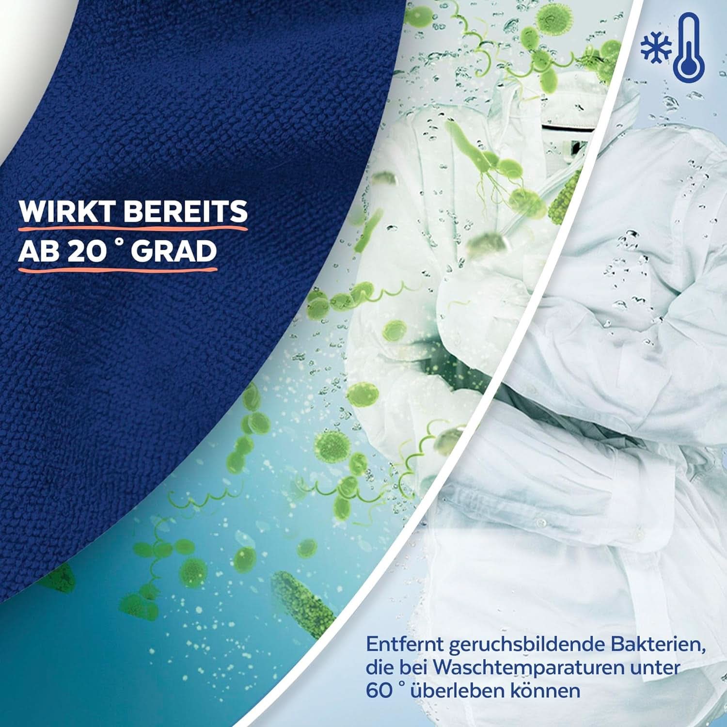 Sagrotan Détergent pour l'hygiène du linge Sky Fresh Recharge - effet désinfectant, pour un linge hygiéniquement propre et frais Détergents à lessive Naty Shop