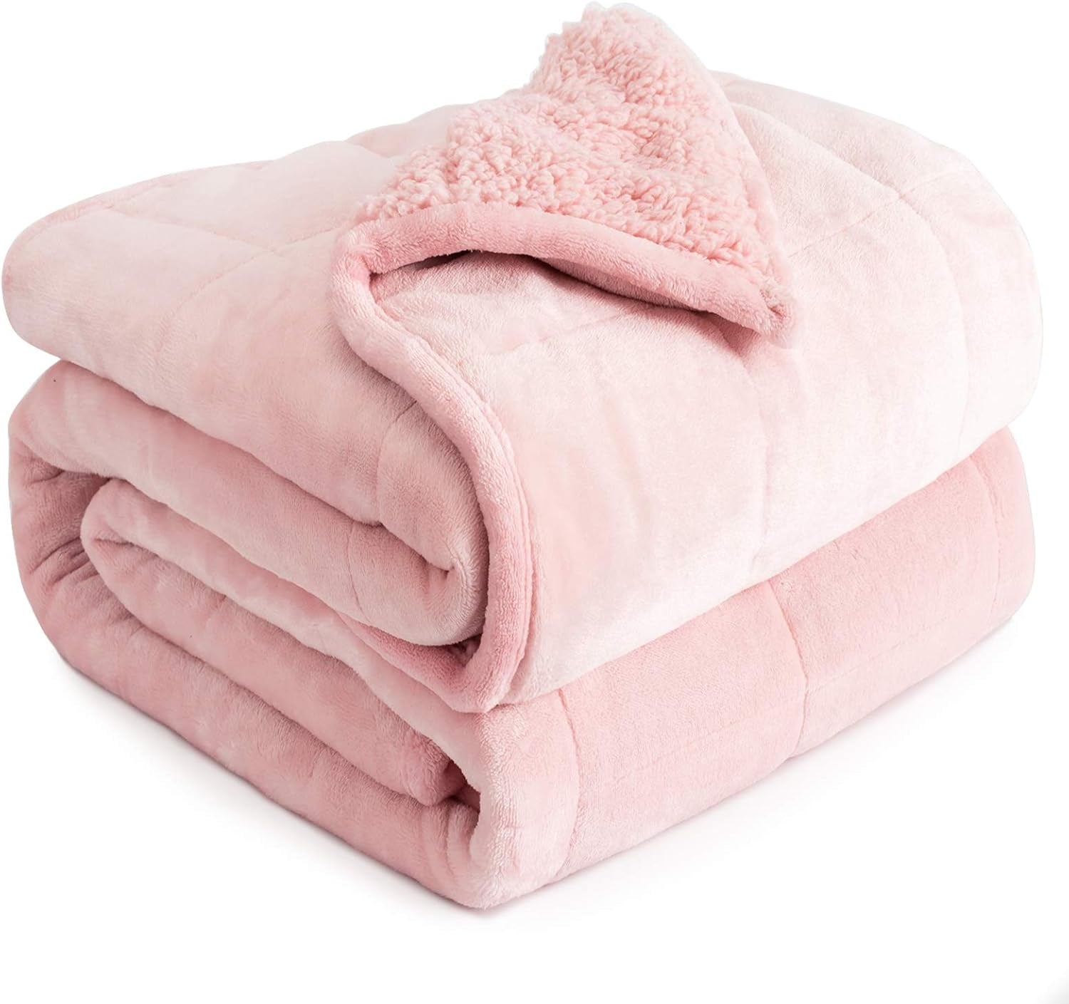 Couverture lestée Cottonblue 6,8 kg Couverture lestée Sherpa en flanelle à poils longs Queen Size pour adultes Couvertures lestées confortables pour apaiser et détendre Couettes lourdes 152,4 x 203,2 Naty Shop Quilts & Quilts Rose 60 X 80 15 Lb