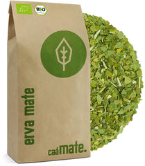 Thé Mate BIO 1KG ● Frais et vert ● Yerba Mate original ● Séché à l'air ● Sans fumée ● Sans plastique ● Commerce équitable ● Thé maté à base de feuilles de maté, de branches de maté et de poudre de feuilles de maté ● DE-ÖKO-006