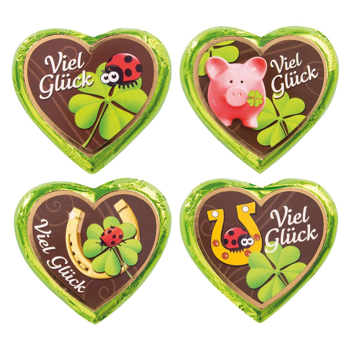 Günthart 40 Lucky Chocolate Hearts Bonbons au chocolat Naty Shop Titre par défaut