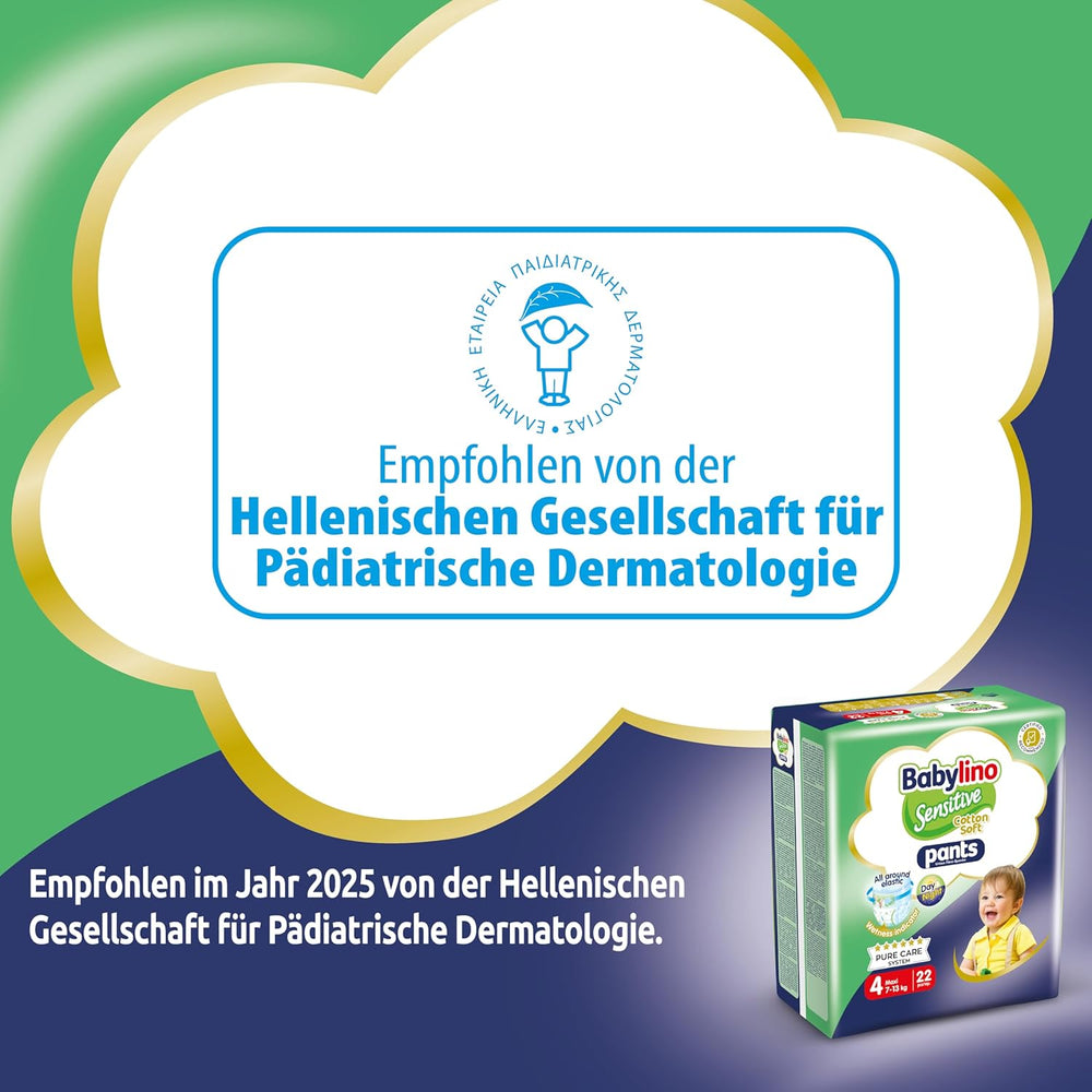 Couches Sensitive Cotton Soft, taille 4, Pantalon Maxi (7-13 kg), 22 pièces