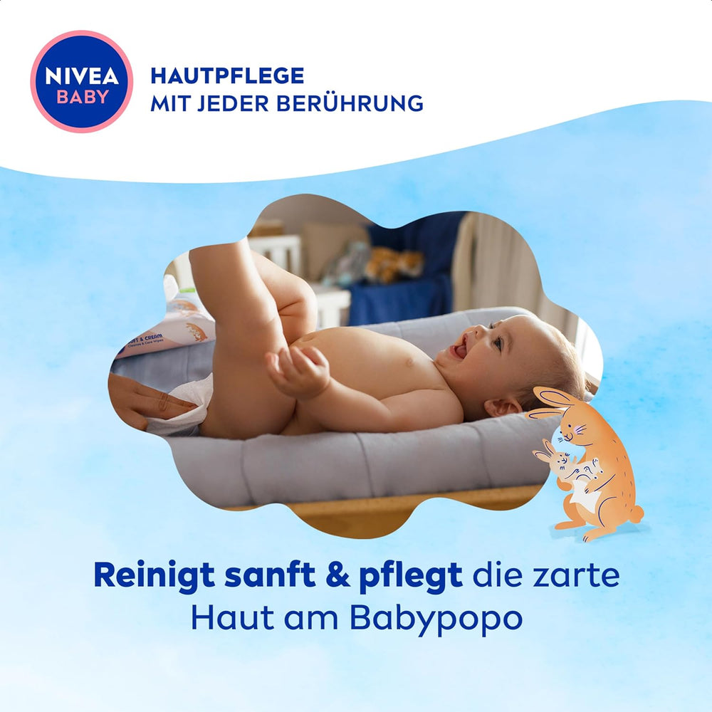 NIVEA Baby Aqua lingettes humides 4x57 pièces