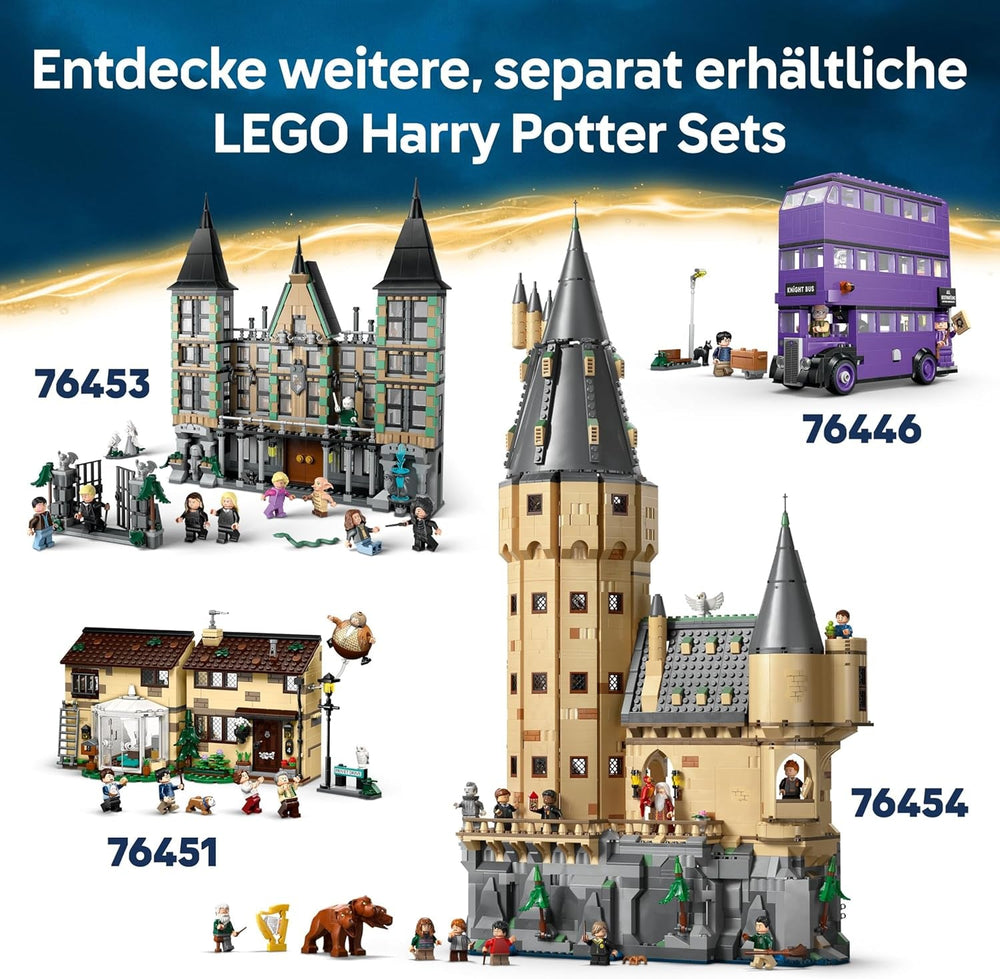 LEGO Harry Potter Qualität für Quidditch & Fortescues Eissalon - Set mit 2 Winkelgasse Läden, 6 Minifiguren & Zubehör inkl. Nimbus 2000 Besen - Geschenk für Jungen & Mädchen ab 8 Jahren - 76452