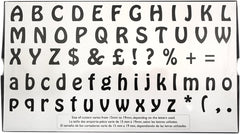 106M001 Jem Moules à Biscuits Alphabet pour Décoration de Gâteaux et Gâteaux au Sucre, Assortiment de Plastique, Ivoire, 2 x 2 x 2 cm, Lot de 64