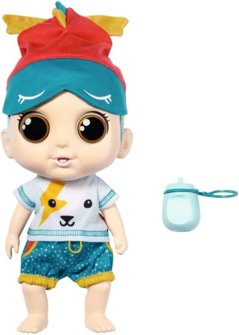 Baby Robin, 30 cm, grande poupée pour bébé avec des fonctions sonores agréables et brillantes, y compris une chemise, un tuyau, des vêtements, une barboteuse, une bouteille et un harnais, 905586 Zapf Creation