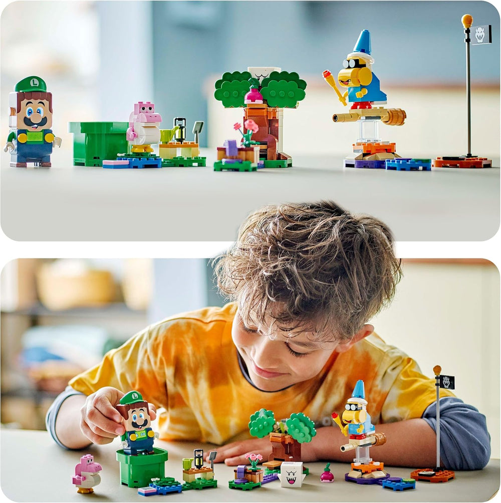 LEGO Super Mario Apprendre avec Luigi interactif, Jeu Nintendo pour jeunes, filles et joueurs à partir de 6 ans, Ensemble de jeux pour enfants avec bébé rose Yoshi 71440