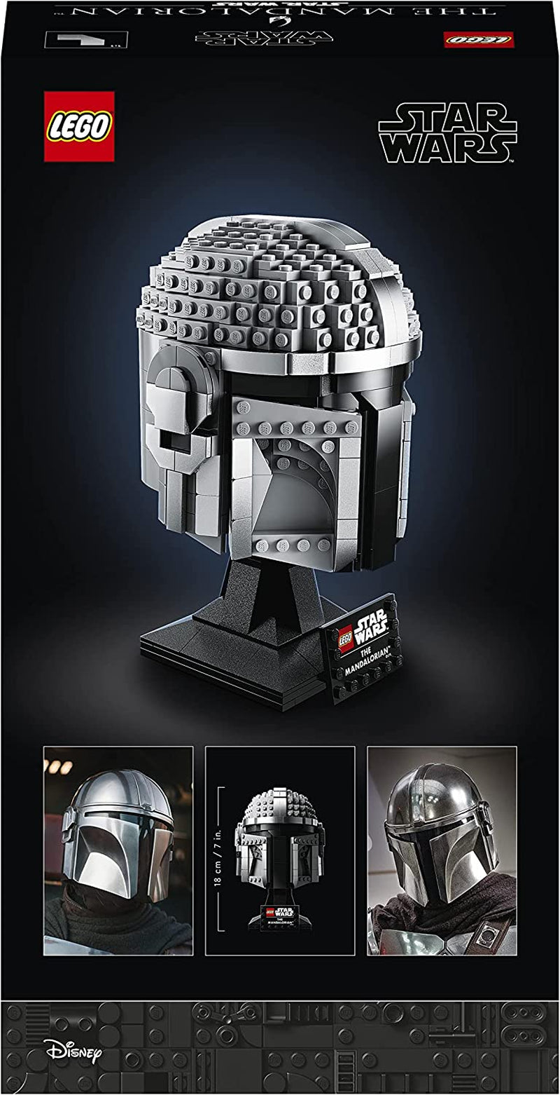 Modèle de casque mandalorien LEGO Star Wars, collection de décoration de chambre et un merveilleux cadeau pour adultes, kit, hommes, femmes, mère, père, idée cadeau de collection 75328 Jeux de construction Besuche den LEGO-Store