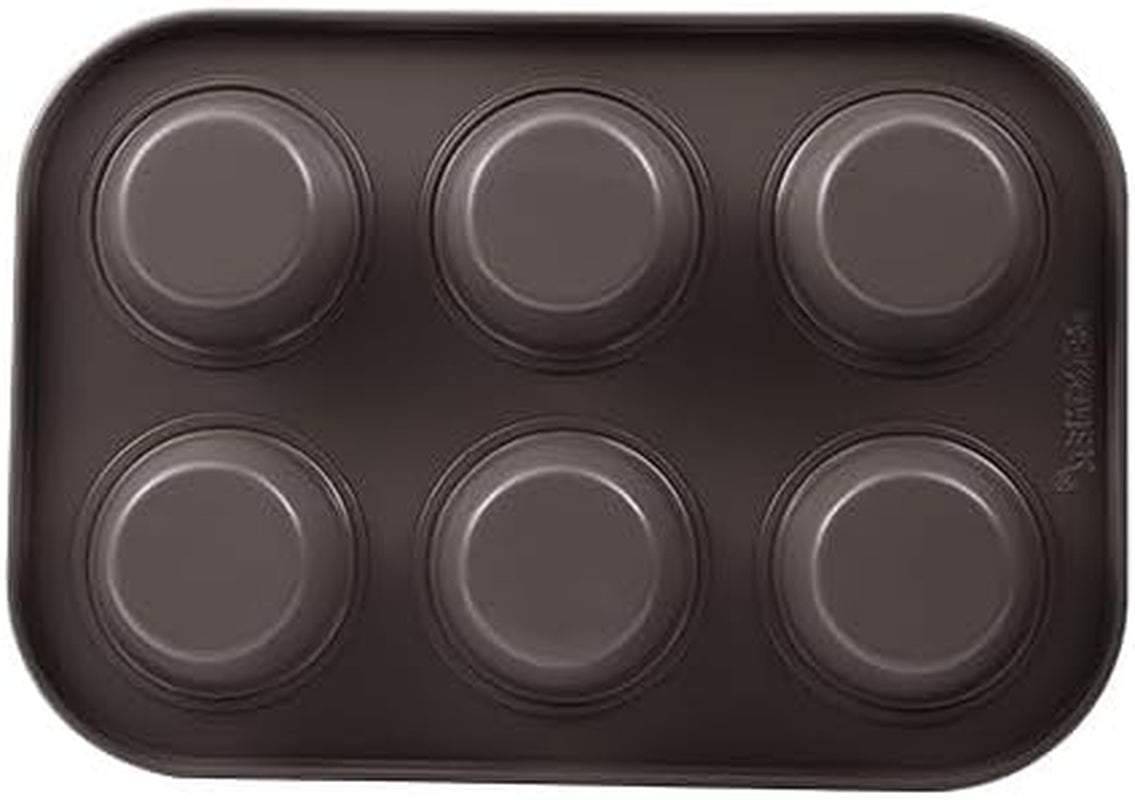 BERGNER BAKING LOVERS - Set Von 2 X 6 Cup Muffinformen - Kohlenstoffstahl Mit Ilag Essential, PFOA Frei, Leicht Zu Reinigen Moules et plaques pour la pâtisserie Naty Shop