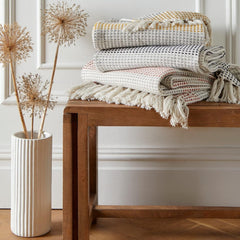 Couvre-lit Loft Reva, coton 100% recyclé, 130 X 180 cm, Lits et couvertures Paprika Appletree