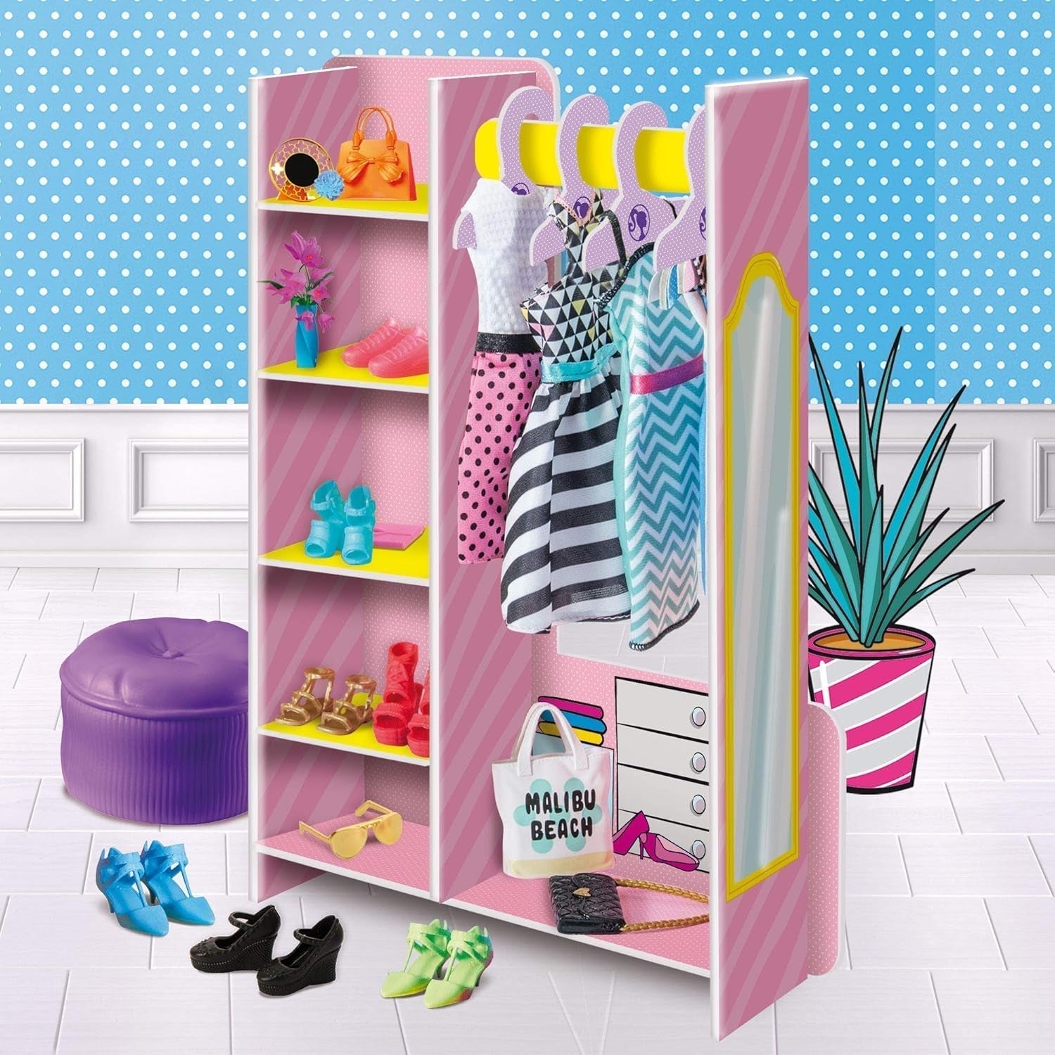 Lisciani 76918 Barbie Fashion Boutique cu păpușă Casute de papusi Naty Shop