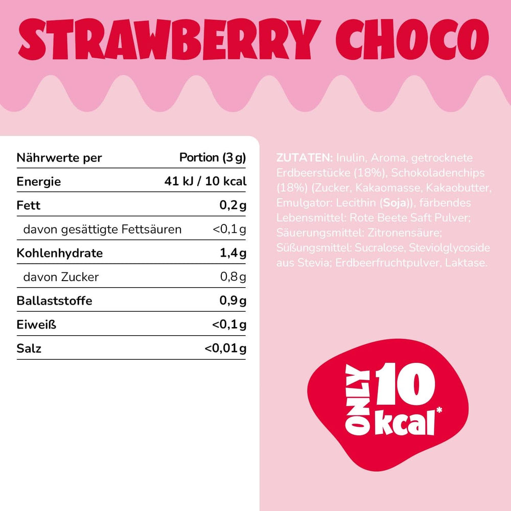 Ahead Flavor Powder, Fraise Chocolat 250 grammes, 83 portions Arômes Naty Shop