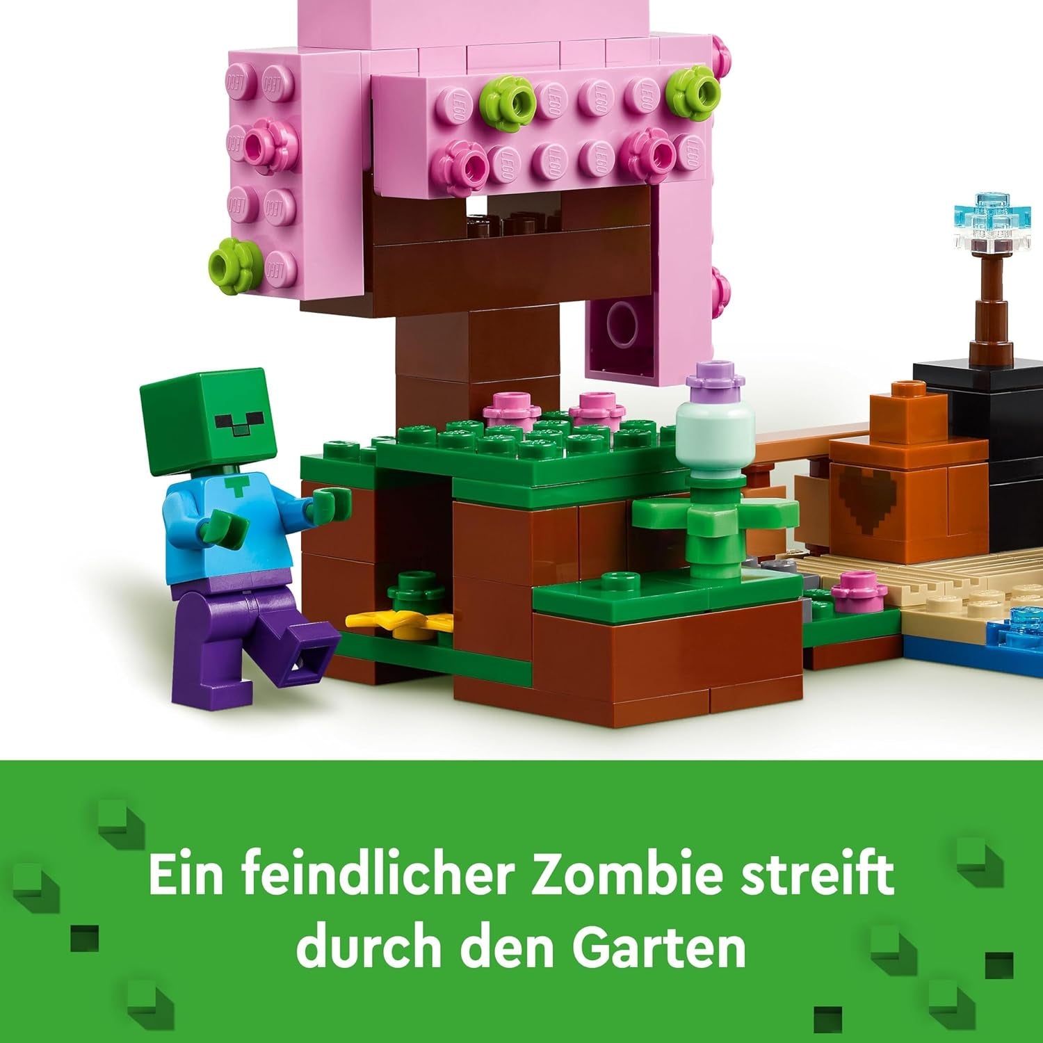 LEGO Minecraft Jardin de jouets du verger de cerisiers en fleurs à explorer avec Sunny, Sniffer, Zombie et Bees Gamer Cadeau pour garçons et filles de 8 ans 21260 Jeux de construction Beuche den LEGO-Store