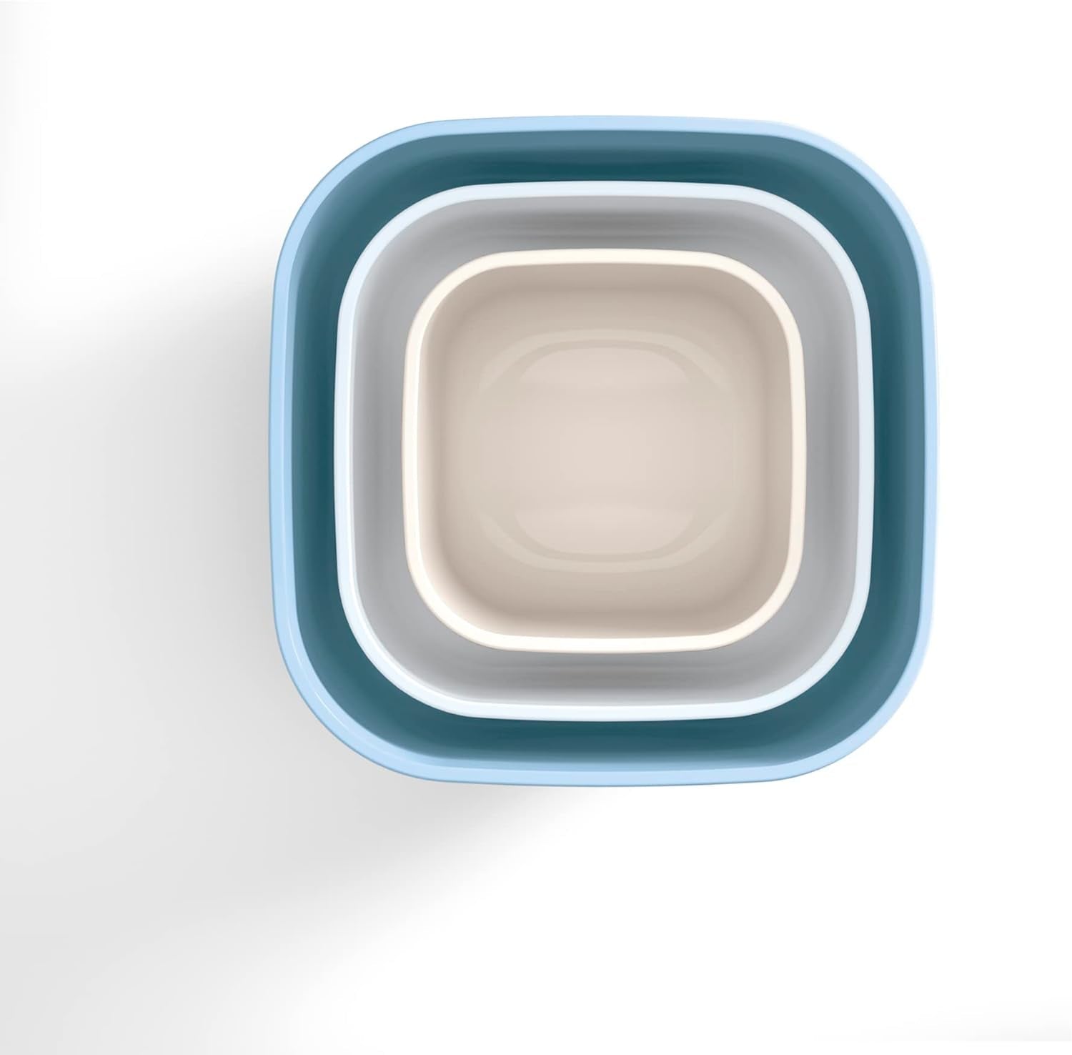 Guzzini - Kitchen Active Design, STORE&MORE Lot de 3 boîtes hermétiques pour réfrigérateur/congélateur/micro-ondes, hautes - 19,5 x 19,5 x h12,3 cm | 750/1550/2800 cc- 17070852 Boîtes de conservation alimentaire Naty Shop