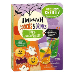 Ensemble de recharges colorées pour biscuits et boissons d'Halloween HEITMANN KREATIV