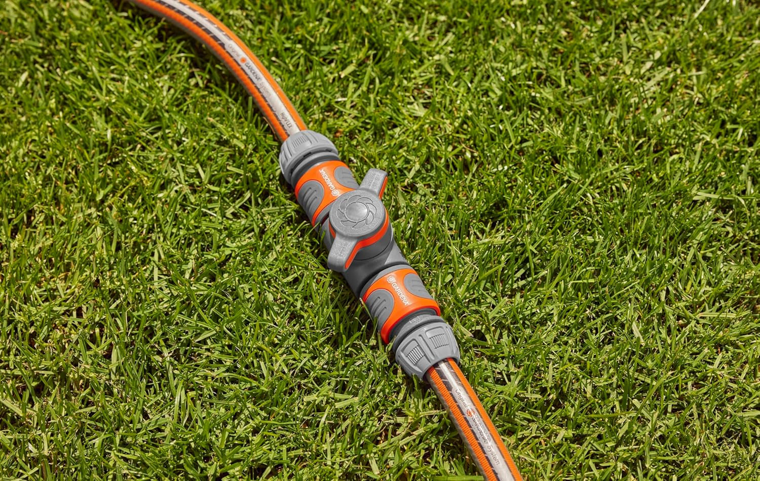 Cuplaj Gardena cu supapă de reglare, gri, portocaliu