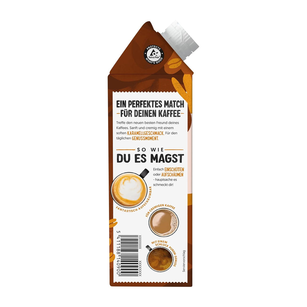 Alpro Barista Karamell – Zum Aufschäumen – Von Natur sans lactose – 8 x 750 ml – Haltbar