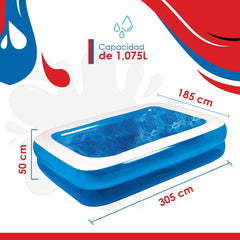 Piscină Jilong Giant 305x183x50 cm Piscină pentru familii Piscină pentru copii Piscină pentru copii
