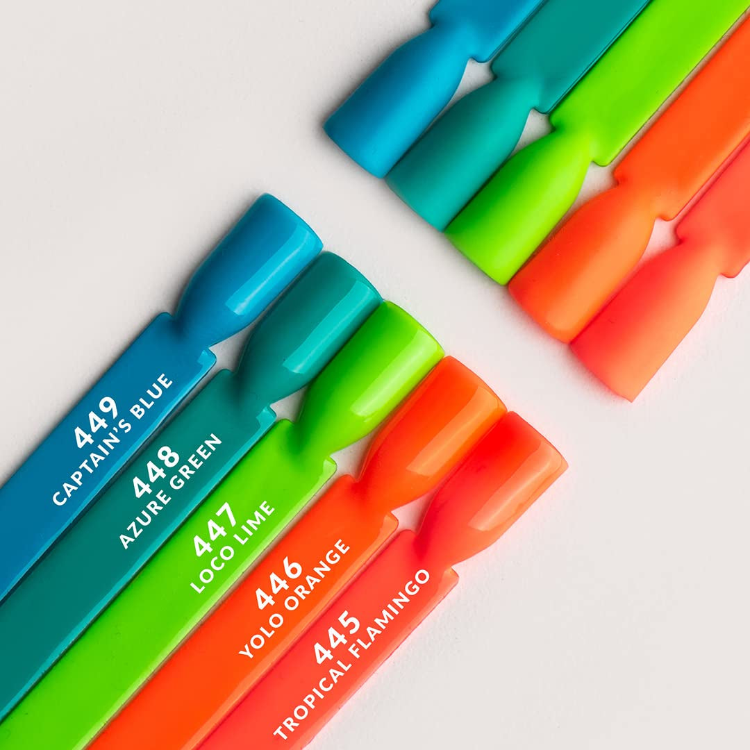 Vernis à Ongles UV Semilac Hybrid 447 Loco Lime 7ml Collection Neonz