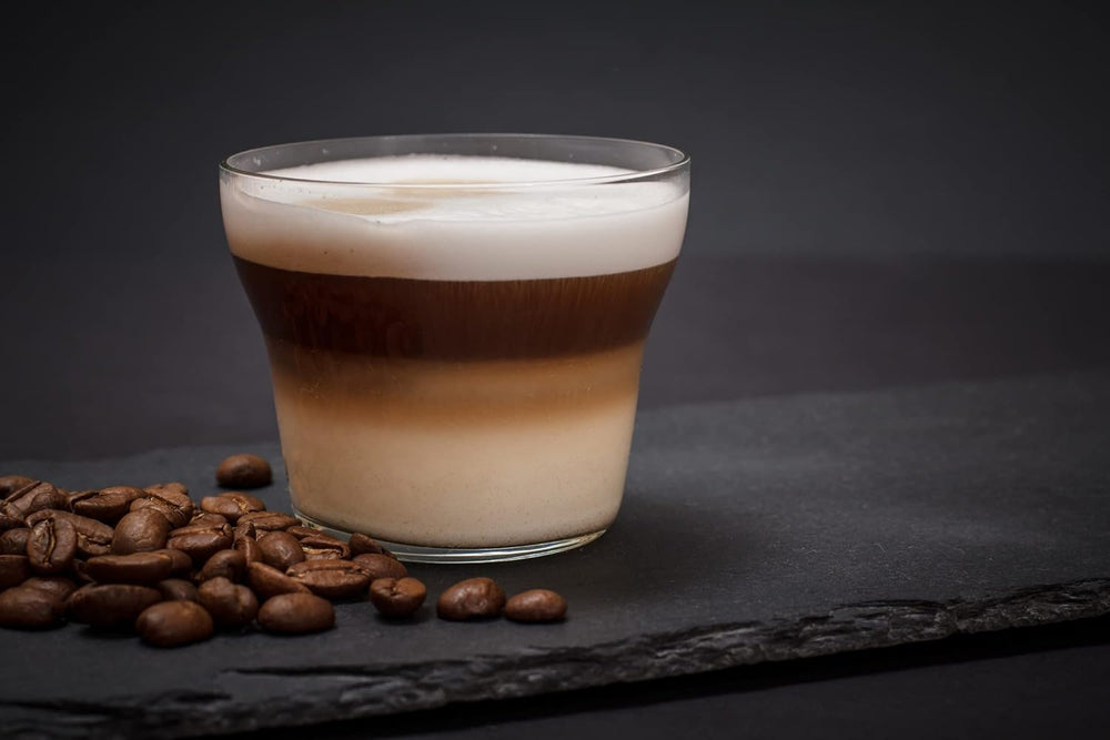 Espresso Kaffeebohnen fort 500g, Barista Kaffee schokoladig und säurearm, Espressobohnen, Bohnenkaffee mit Arabica et Robusta, crème fine, idéal pour le cappuccino