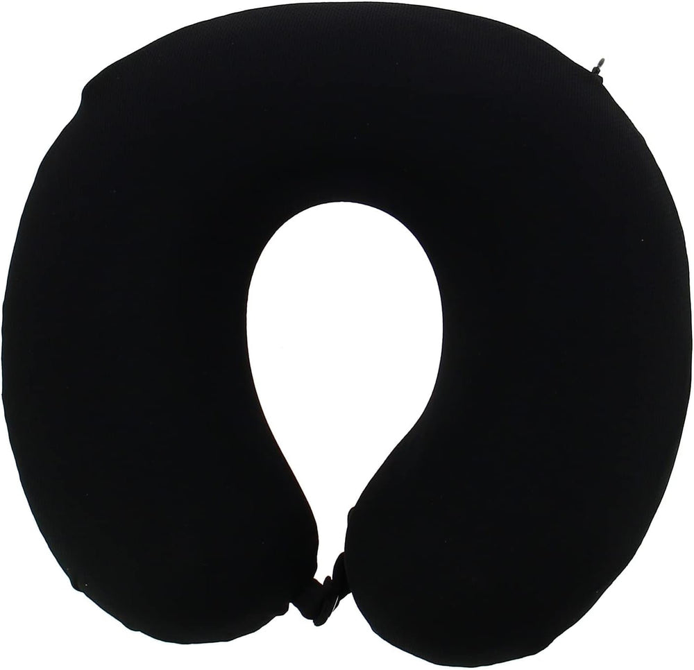 Kine Travel 169803 Oreiller cervical en gel Oreiller de voyage ergonomique approuvé par Physio Oreillers de voyage noir et bleu Naty Shop