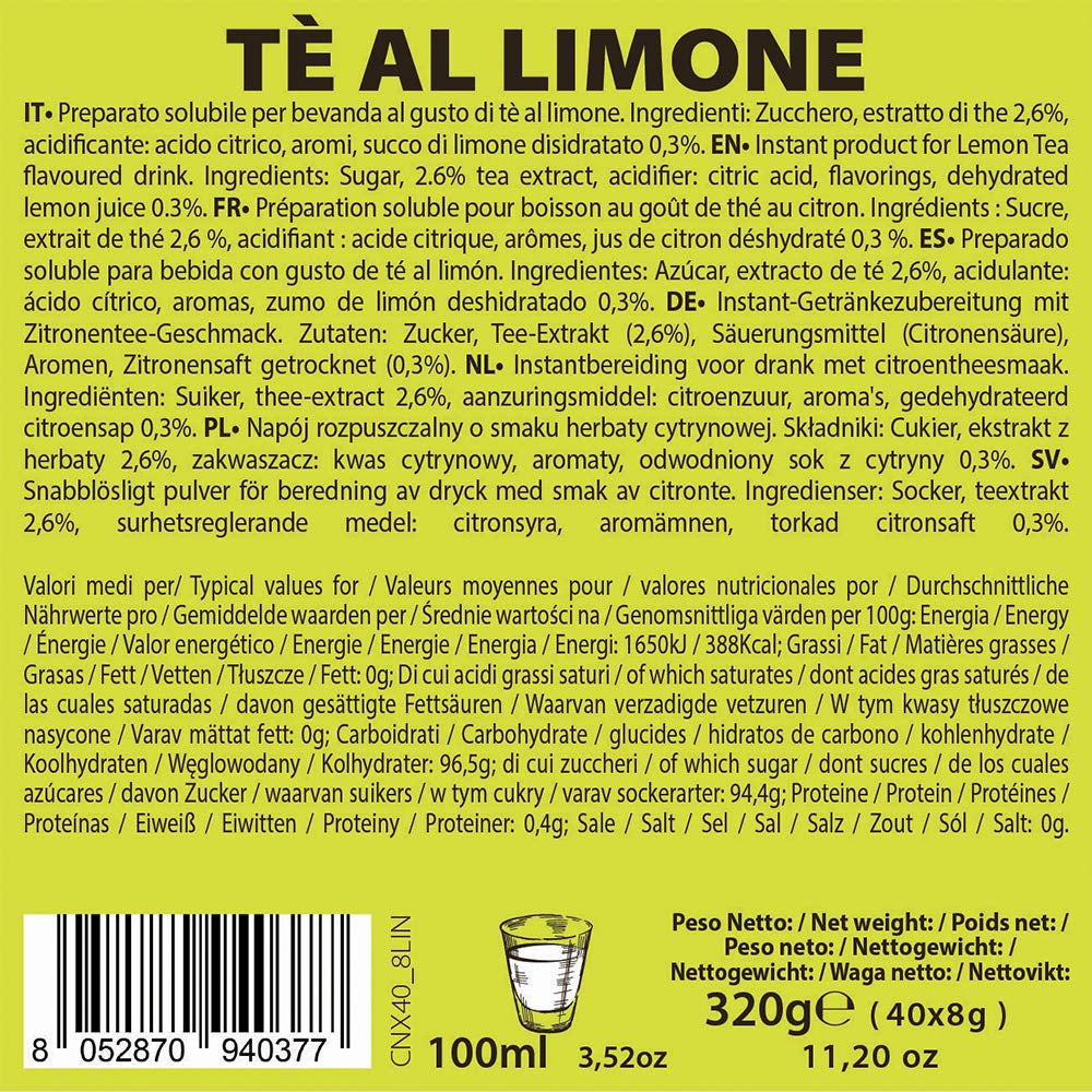 - Zitronentee - Kapselmaschinen - exclusivement compatible avec NESPRESSO - 40 capsules