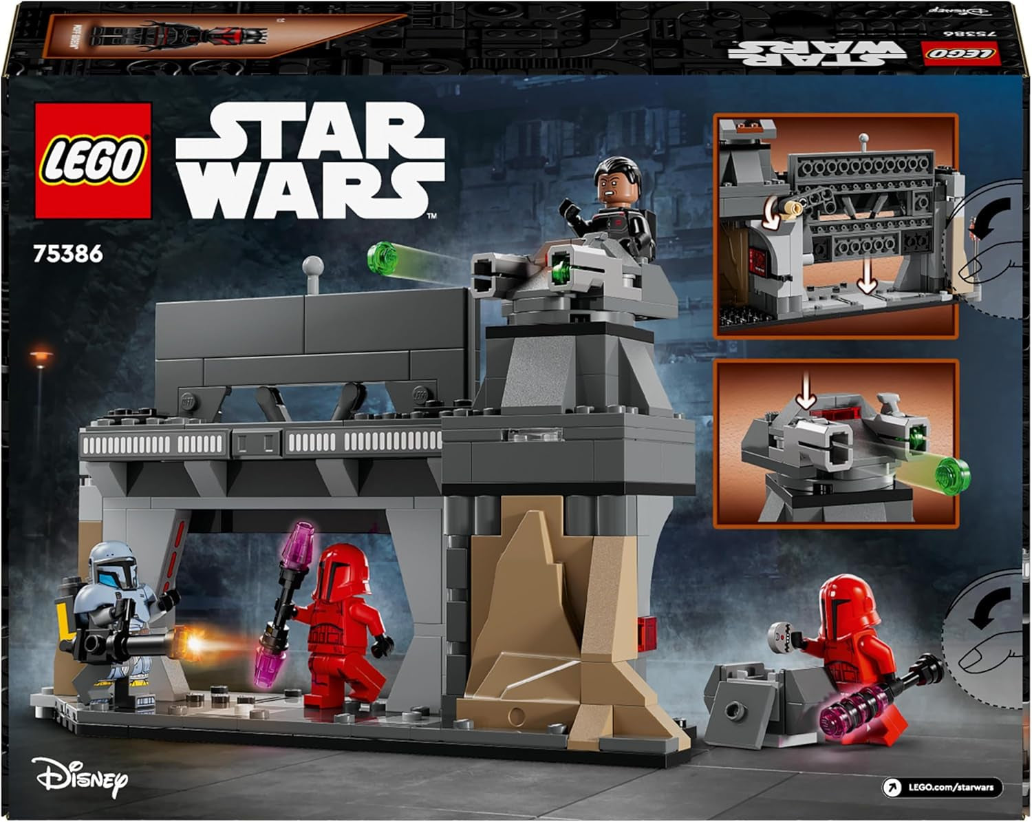 LEGO Star Wars : Le duel mandalorien entre Paz Vizsla et Moff Gideon, jouet de construction à collectionner pour enfants, idée cadeau pour garçons et filles créatifs de plus de 7 ans, jouet mandalorien 75386 Jeux de construction Beuche den LEGO-Store