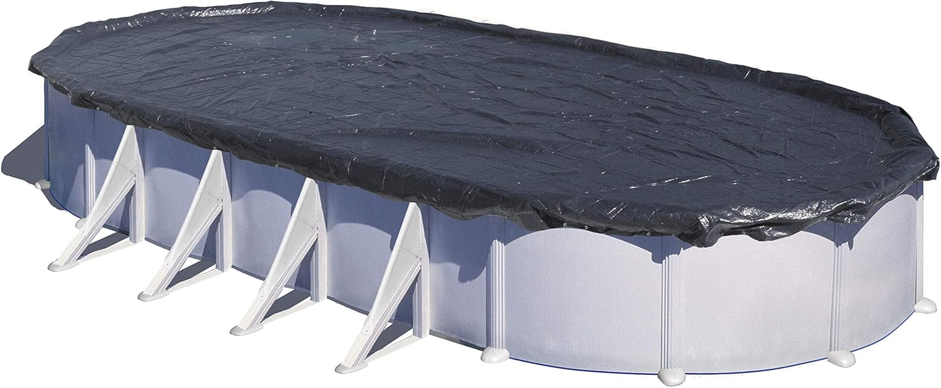 Gre CIPROV501 - Bâche d'hiver pour piscines ovales 500 x 300 cm, coloris noir